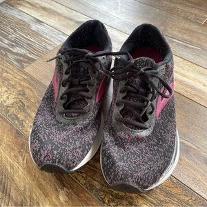 Brooks Anthem 2 Black Purple Running Walking Shoes Sneakers Women Sz 10